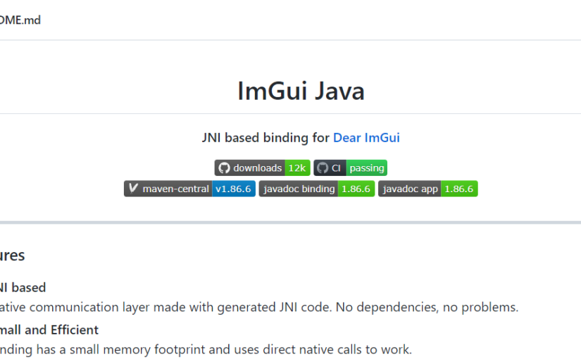 Java 3D LWJGL 改造 〜Imgui を使用した GUI 描画を作成する〜